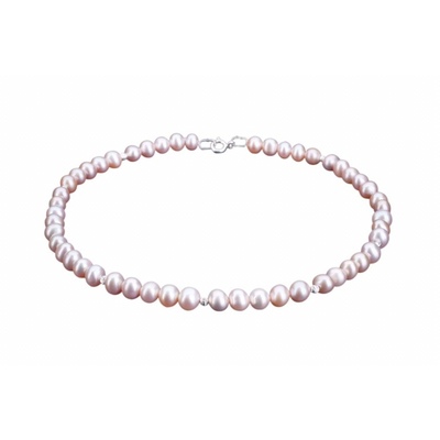 Ожерелье из пресноводного розового жемчуга 7-7,5мм АА